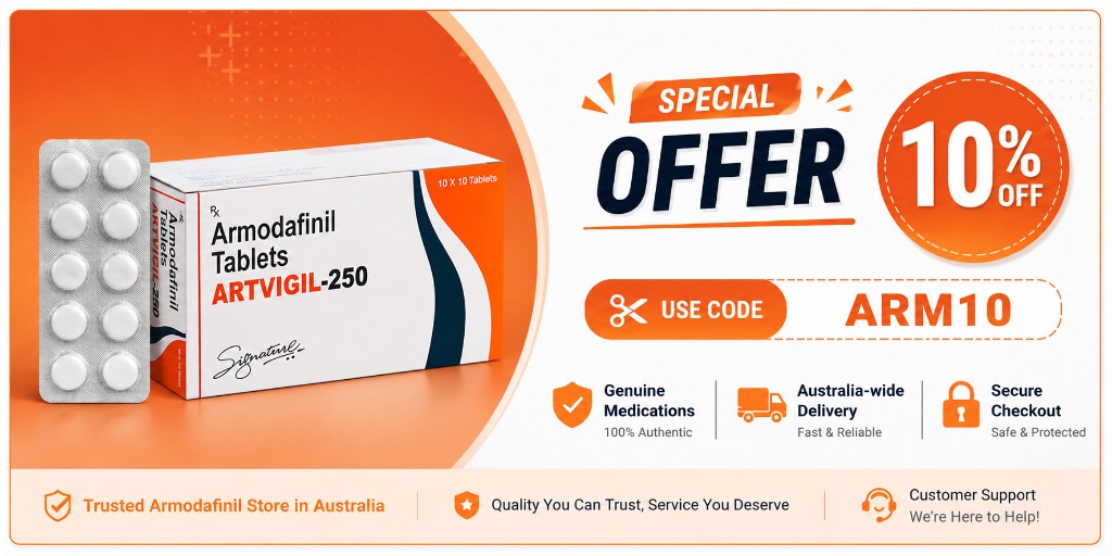 Armodafinil 250Mg – Artvigil 250Mg - special offer, 10% off with code ARM10, Australia-wide delivery